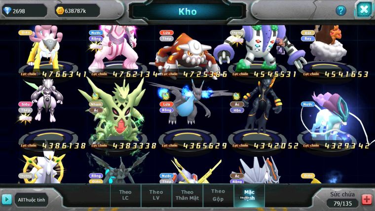 Mã : #TTS7025 - S1448 - BXH : 13 - V15 - 2527S ZFlare Bá Chủ Koraidon Bc Z100 CH Ho-oh Dnm Rắn Băng Bc Thần Gio Bc