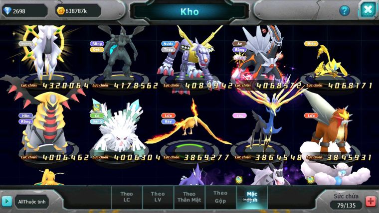 Mã : #TTS7025 - S1448 - BXH : 13 - V15 - 2527S ZFlare Bá Chủ Koraidon Bc Z100 CH Ho-oh Dnm Rắn Băng Bc Thần Gio Bc