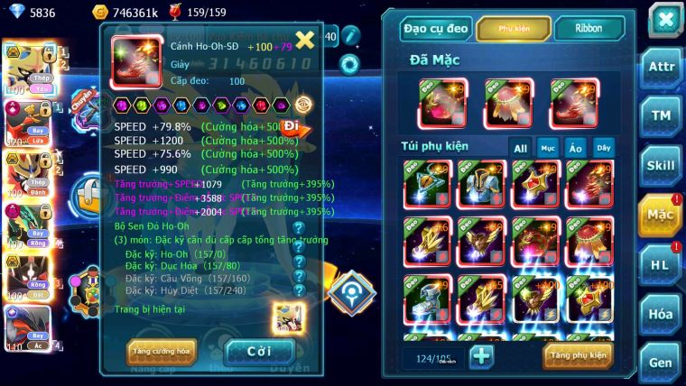Mã : #TTS7024 - S1322 - BXH: 10 - V15 - 1128S - Vua Kiếm Khiên Bá Chủ Ho-oh CHD Yvetal CH Ray Dnm Cặp Z100 Bá Chủ