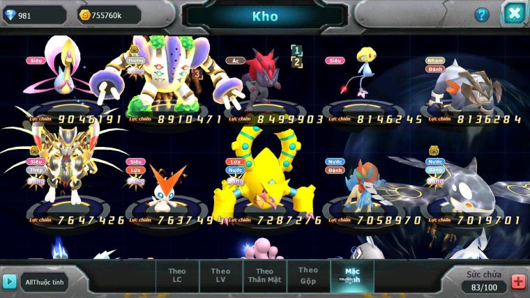 Mã : #TTS7023 - S1266 - BXH : 3 - Top6-8/C20 - V10 - Tapu Bulu CHD Cực Khủng Diancie CHD Palkia CH Build Mạnh