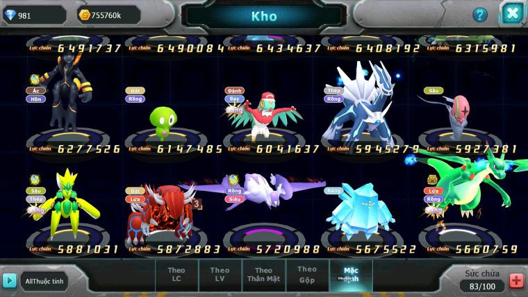 Mã : #TTS7023 - S1266 - BXH : 3 - Top6-8/C20 - V10 - Tapu Bulu CHD Cực Khủng Diancie CHD Palkia CH Build Mạnh