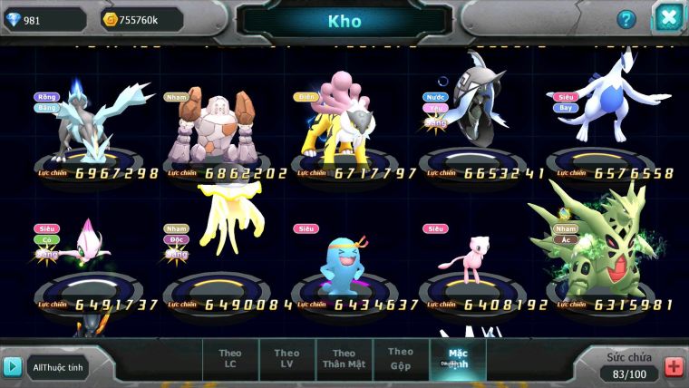 Mã : #TTS7023 - S1266 - BXH : 3 - Top6-8/C20 - V10 - Tapu Bulu CHD Cực Khủng Diancie CHD Palkia CH Build Mạnh