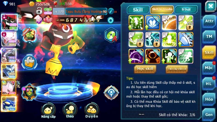 Mã : #TTS7023 - S1266 - BXH : 3 - Top6-8/C20 - V10 - Tapu Bulu CHD Cực Khủng Diancie CHD Palkia CH Build Mạnh
