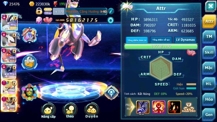 Mã : #TTS7027 - S1763 - BXH: 3 - Top3-6/C28 - V20 - Miraidon & Koraidon & Sáng Thế & Achaludon & Arc & White Max trạng thái Kiếm Khiên Dnm