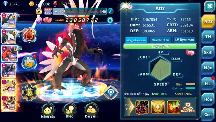 Mã : #TTS7027 - S1763 - BXH: 3 - Top3-6/C28 - V20 - Miraidon & Koraidon & Sáng Thế & Achaludon & Arc & White Max trạng thái Kiếm Khiên Dnm