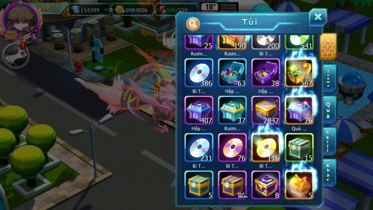 Mã : #TTS7028 - S511 - BXH: 1-2 - Top2/C8 - V20 - 4095S - 154K KC - White & Black &Ho-oh & Diancie & Lugia & Yvetal Max Trạng Thái Nhiều Pet Nạp