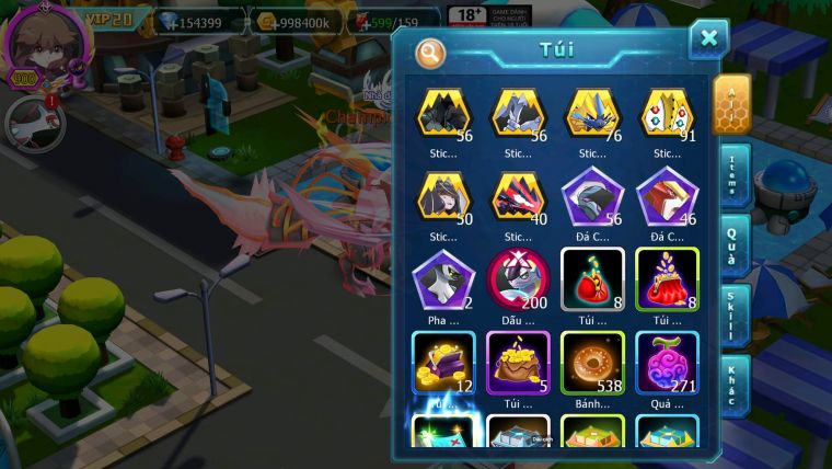 Mã : #TTS7028 - S511 - BXH: 1-2 - Top2/C8 - V20 - 4095S - 154K KC - White & Black &Ho-oh & Diancie & Lugia & Yvetal Max Trạng Thái Nhiều Pet Nạp