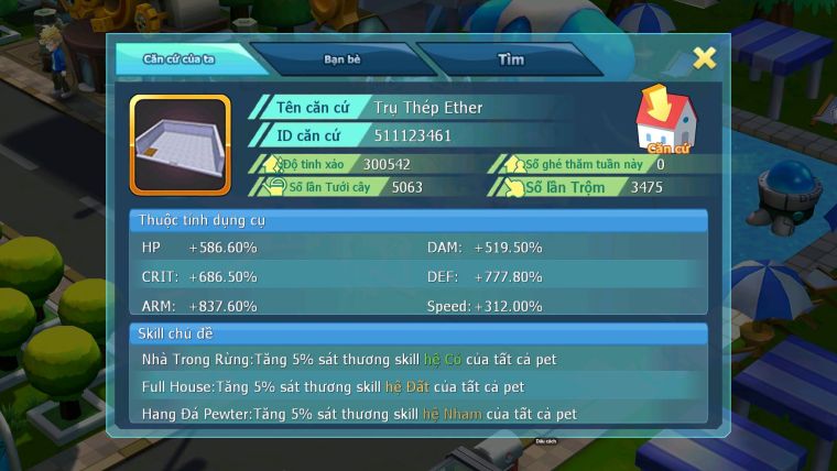 Mã : #TTS7028 - S511 - BXH: 1-2 - Top2/C8 - V20 - 4095S - 154K KC - White & Black &Ho-oh & Diancie & Lugia & Yvetal Max Trạng Thái Nhiều Pet Nạp