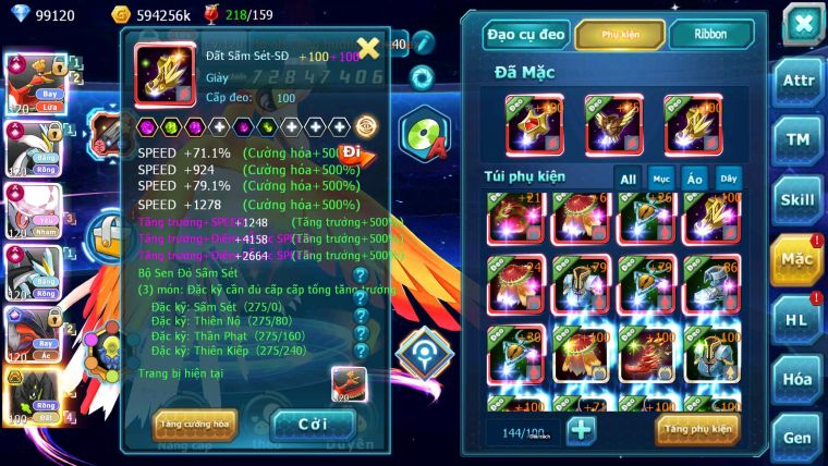 Mã : #TTS7042 - S650 - BXH: 3 - TOP3-4/C11 - 5K8 Sách - 100K KC - Ho-oh WB Diancie Yvetal Lugia Max Trạng Thái Meganec Nhiều Pet Khủng
