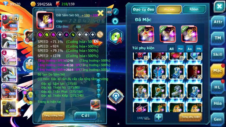 Mã : #TTS7042 - S650 - BXH: 3 - TOP3-4/C11 - 5K8 Sách - 100K KC - Ho-oh WB Diancie Yvetal Lugia Max Trạng Thái Meganec Nhiều Pet Khủng