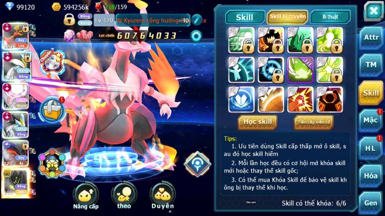 Mã : #TTS7042 - S650 - BXH: 3 - TOP3-4/C11 - 5K8 Sách - 100K KC - Ho-oh WB Diancie Yvetal Lugia Max Trạng Thái Meganec Nhiều Pet Khủng