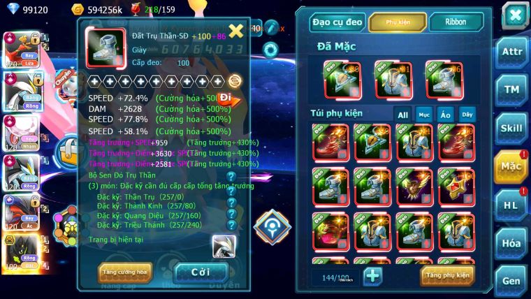 Mã : #TTS7042 - S650 - BXH: 3 - TOP3-4/C11 - 5K8 Sách - 100K KC - Ho-oh WB Diancie Yvetal Lugia Max Trạng Thái Meganec Nhiều Pet Khủng
