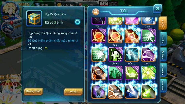 Mã : #TTS7042 - S650 - BXH: 3 - TOP3-4/C11 - 5K8 Sách - 100K KC - Ho-oh WB Diancie Yvetal Lugia Max Trạng Thái Meganec Nhiều Pet Khủng