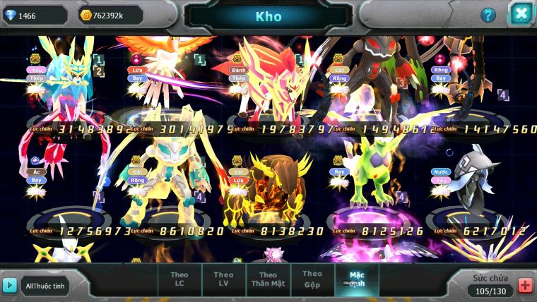 Mã: #TTS7040 - S1322 - BXH: 19/11 - 1128S - V15 - Vua Kiếm Khiên Ho-oh CHD Yvetal CH Bộ Đôi Z Bá Chủ Ray Dnm