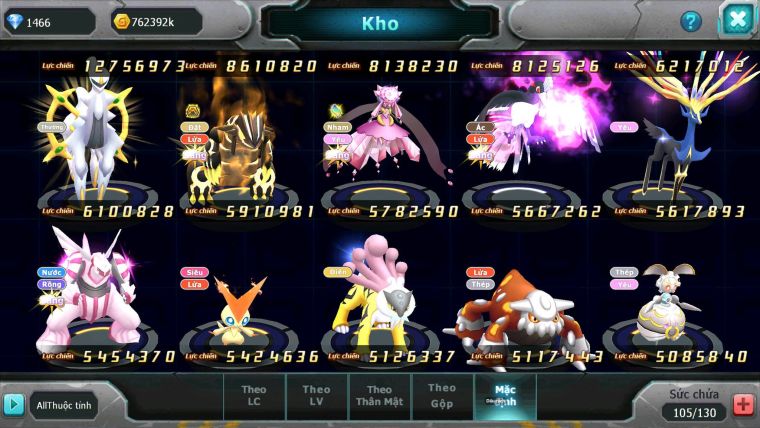 Mã: #TTS7040 - S1322 - BXH: 19/11 - 1128S - V15 - Vua Kiếm Khiên Ho-oh CHD Yvetal CH Bộ Đôi Z Bá Chủ Ray Dnm