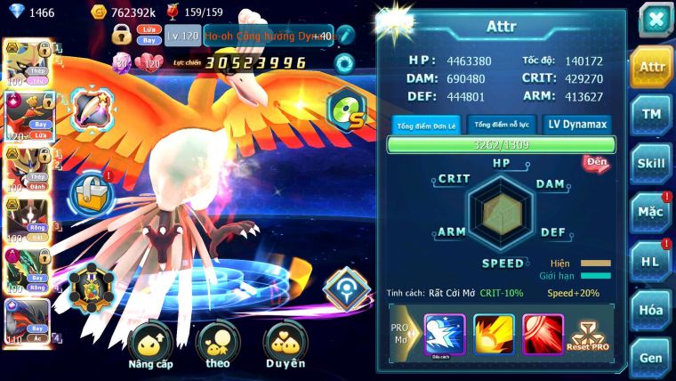Mã: #TTS7040 - S1322 - BXH: 19/11 - 1128S - V15 - Vua Kiếm Khiên Ho-oh CHD Yvetal CH Bộ Đôi Z Bá Chủ Ray Dnm