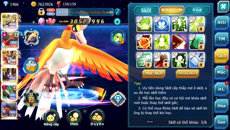 Mã: #TTS7040 - S1322 - BXH: 19/11 - 1128S - V15 - Vua Kiếm Khiên Ho-oh CHD Yvetal CH Bộ Đôi Z Bá Chủ Ray Dnm