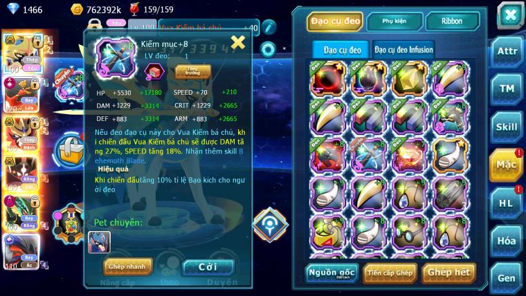 Mã: #TTS7040 - S1322 - BXH: 19/11 - 1128S - V15 - Vua Kiếm Khiên Ho-oh CHD Yvetal CH Bộ Đôi Z Bá Chủ Ray Dnm