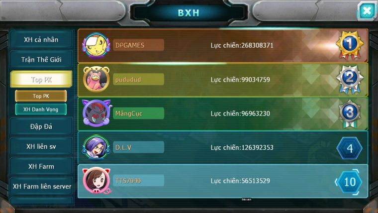 Mã: #TTS7040 - S1322 - BXH: 19/11 - 1128S - V15 - Vua Kiếm Khiên Ho-oh CHD Yvetal CH Bộ Đôi Z Bá Chủ Ray Dnm