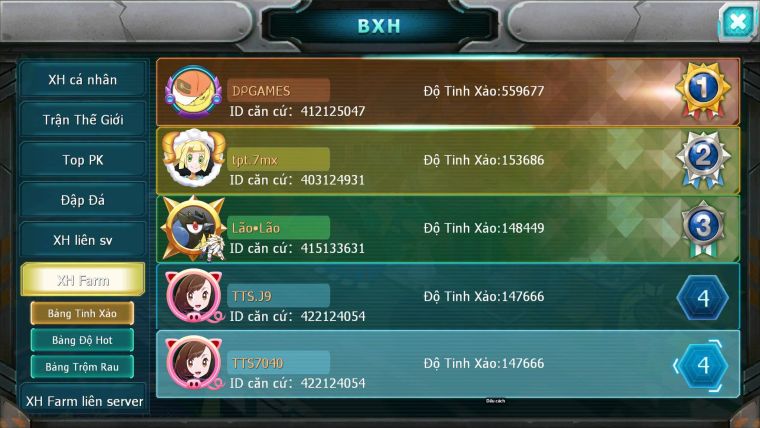 Mã: #TTS7040 - S1322 - BXH: 19/11 - 1128S - V15 - Vua Kiếm Khiên Ho-oh CHD Yvetal CH Bộ Đôi Z Bá Chủ Ray Dnm