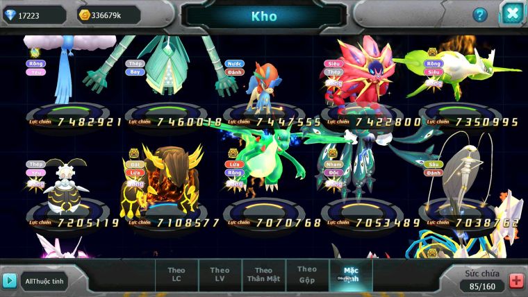 Mã : #TTS7036 - S979 - BXH: 2 - TOP3-4/C16 - V19 - 2148S - Black White Ho-oh CHD Vua Kiếm Dnm Khiên Bc Metal Dnm Nhiều Pet Bá Chủ