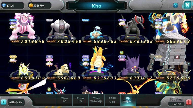 Mã : #TTS7036 - S979 - BXH: 2 - TOP3-4/C16 - V19 - 2148S - Black White Ho-oh CHD Vua Kiếm Dnm Khiên Bc Metal Dnm Nhiều Pet Bá Chủ