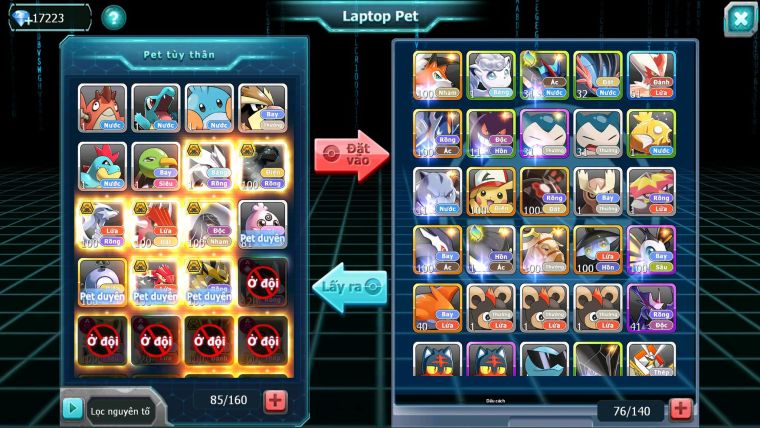 Mã : #TTS7036 - S979 - BXH: 2 - TOP3-4/C16 - V19 - 2148S - Black White Ho-oh CHD Vua Kiếm Dnm Khiên Bc Metal Dnm Nhiều Pet Bá Chủ