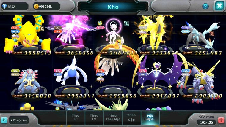 Mã : #TTS7034 - S1607 - BXH: 59 - Koraidon Bá Chủ Diancie Dnm Rắn Băng Mew Giap Cặp Lati Bá Chủ