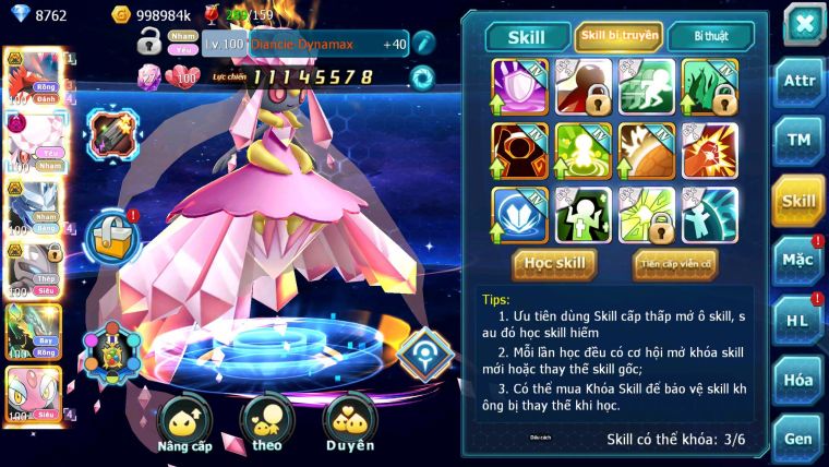 Mã : #TTS7034 - S1607 - BXH: 59 - Koraidon Bá Chủ Diancie Dnm Rắn Băng Mew Giap Cặp Lati Bá Chủ