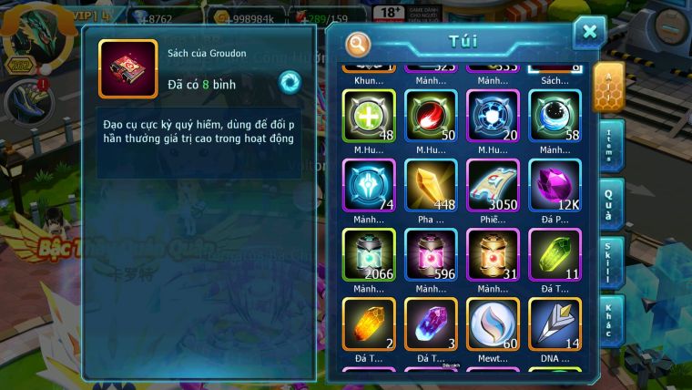 Mã : #TTS7034 - S1607 - BXH: 59 - Koraidon Bá Chủ Diancie Dnm Rắn Băng Mew Giap Cặp Lati Bá Chủ