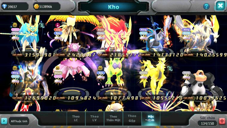 Mã : #TTS7032 - S968 - BXH: 20/PK9 - V15 - 1493S - 39K KC - Vua Kiếm & Khiên Bá Chủ Ho-oh Dnm Unvoa WB Bá Chủ Nhiều Pet Huyền Thoại