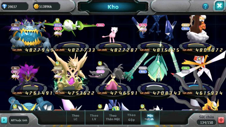 Mã : #TTS7032 - S968 - BXH: 20/PK9 - V15 - 1493S - 39K KC - Vua Kiếm & Khiên Bá Chủ Ho-oh Dnm Unvoa WB Bá Chủ Nhiều Pet Huyền Thoại