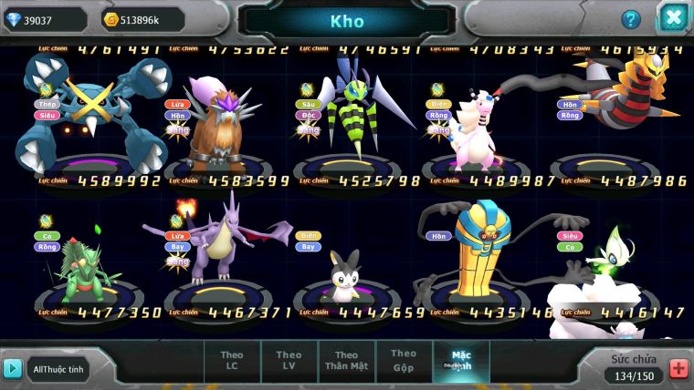 Mã : #TTS7032 - S968 - BXH: 20/PK9 - V15 - 1493S - 39K KC - Vua Kiếm & Khiên Bá Chủ Ho-oh Dnm Unvoa WB Bá Chủ Nhiều Pet Huyền Thoại