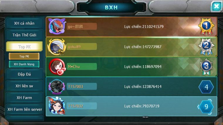 Mã : #TTS7032 - S968 - BXH: 20/PK9 - V15 - 1493S - 39K KC - Vua Kiếm & Khiên Bá Chủ Ho-oh Dnm Unvoa WB Bá Chủ Nhiều Pet Huyền Thoại