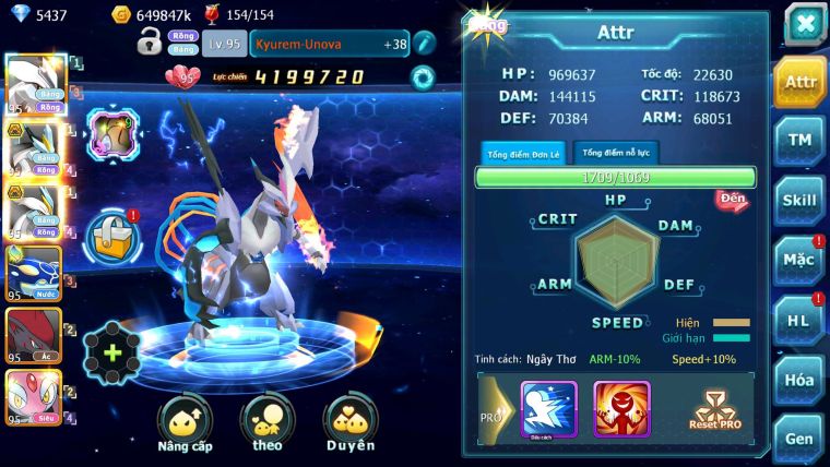 Mã : #TTS7045 - S1912 - V9 - Lugia Bá Chủ ST Mew giap Thần gió raikou nhiều pet huyền thoại