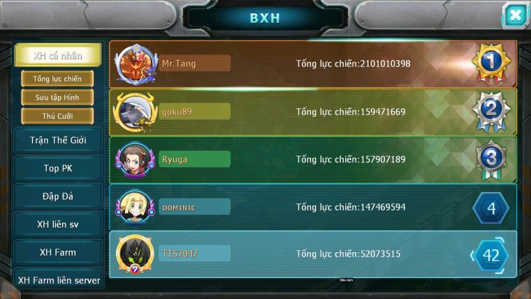 Mã : #TTS7047 - S957 - bxh: 15 - Palkia CH Ho-oh Dnm Diancie wb nhiều pet bá chủ hot