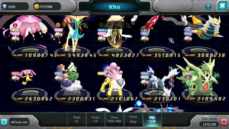 Mã : #TTS7048 - S1801 - V8 - Nữa Con Diancie CH Team Yêu Bá Chủ Nhiều Pet HT