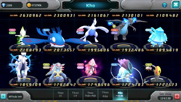 Mã : #TTS7048 - S1801 - V8 - Nữa Con Diancie CH Team Yêu Bá Chủ Nhiều Pet HT