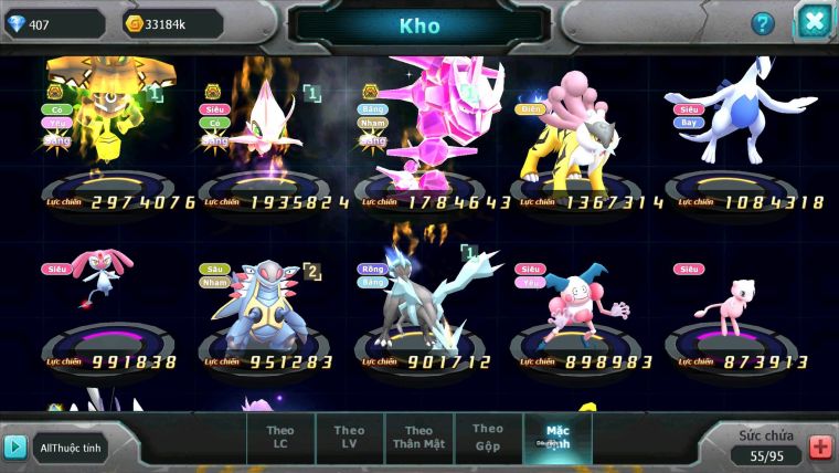 Mã : #TTS7049 - S1915 - V7 - BXH: 11 - Tapu Bulu Bá Chủ Celebi Bc Rắn Băng Bc Raikou Đua top ngon