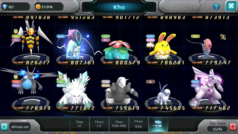 Mã : #TTS7049 - S1915 - V7 - BXH: 11 - Tapu Bulu Bá Chủ Celebi Bc Rắn Băng Bc Raikou Đua top ngon