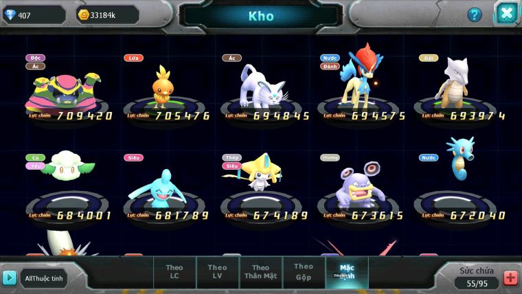 Mã : #TTS7049 - S1915 - V7 - BXH: 11 - Tapu Bulu Bá Chủ Celebi Bc Rắn Băng Bc Raikou Đua top ngon