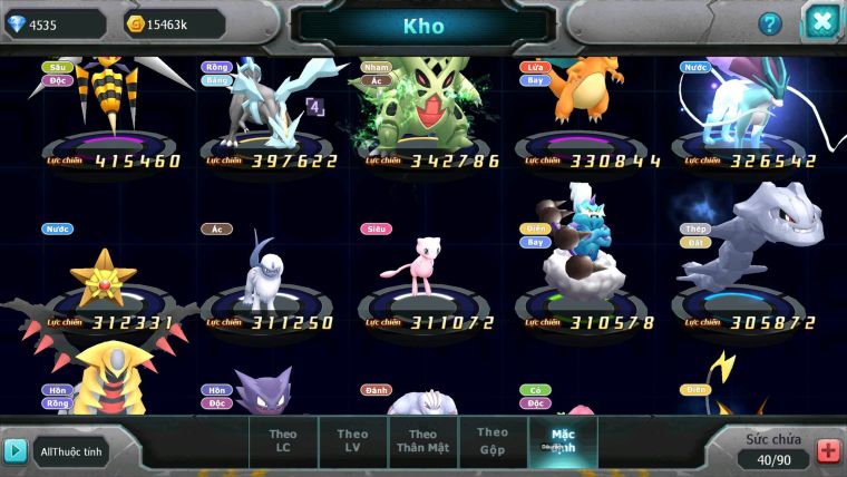 Mã : #TTS7050 - S1737 - V4 - Diancie Tapu fini Unvoa Palkia nhiều pet huyền thoại