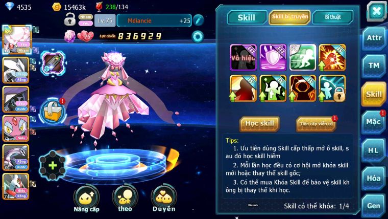 Mã : #TTS7050 - S1737 - V4 - Diancie Tapu fini Unvoa Palkia nhiều pet huyền thoại
