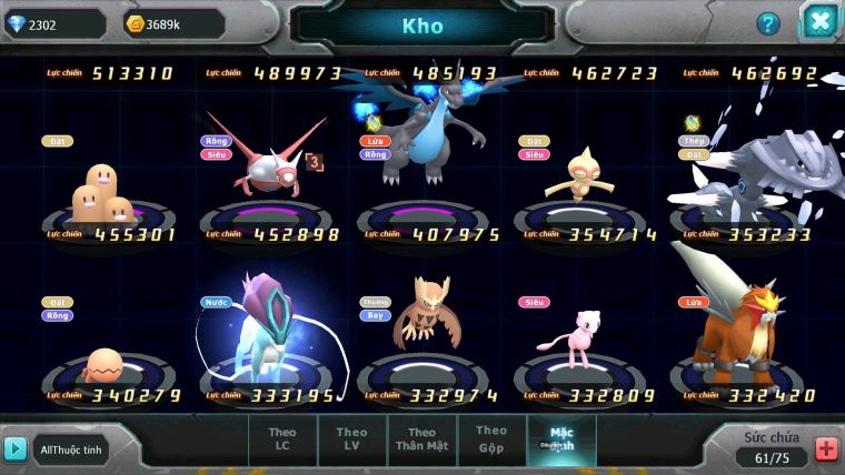 Mã : #TTS7051 - S1921 - 475S - BXH : 49 - Unvoa Mes Rắn Băng Armdlo Lugia lati