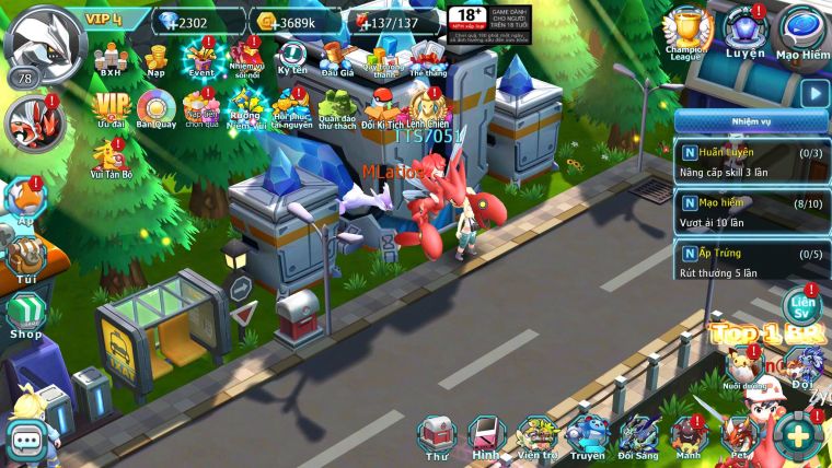 Mã : #TTS7051 - S1921 - 475S - BXH : 49 - Unvoa Mes Rắn Băng Armdlo Lugia lati