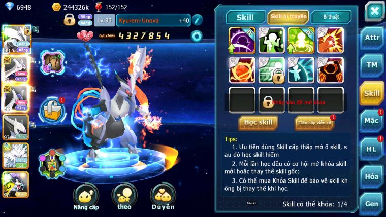 Mã : #TTS7052 - S1858 - BXH : 9 - Unvoa Cặp Lati bá chủ st raikou lugia victini