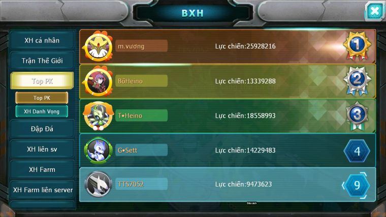 Mã : #TTS7052 - S1858 - BXH : 9 - Unvoa Cặp Lati bá chủ st raikou lugia victini