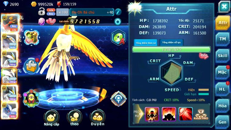 Mã : #TTS7053 - S1350 - V13 - Ho-oh Qvbc Unvoa WB Bc Mew giap Cặp lati bc quá ngon