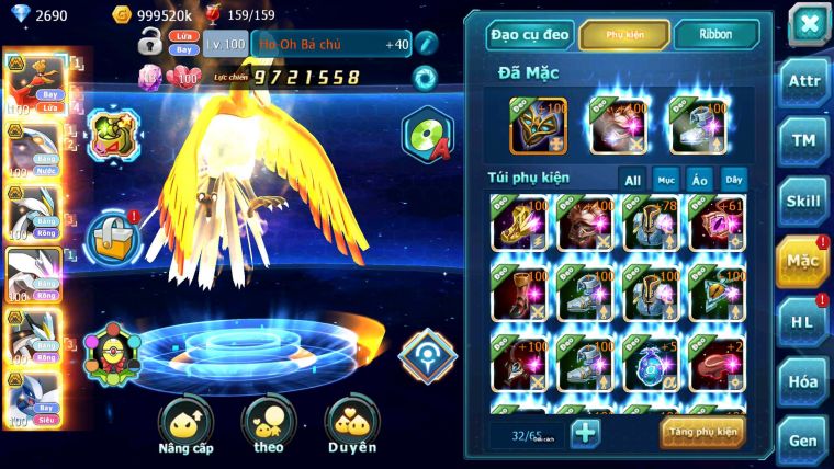 Mã : #TTS7053 - S1350 - V13 - Ho-oh Qvbc Unvoa WB Bc Mew giap Cặp lati bc quá ngon
