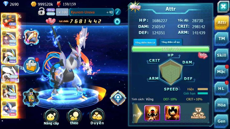 Mã : #TTS7053 - S1350 - V13 - Ho-oh Qvbc Unvoa WB Bc Mew giap Cặp lati bc quá ngon